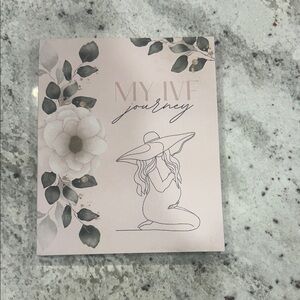 MY IVF Journey Pink Floral Notebook, soft back, calendar, progess, tracker